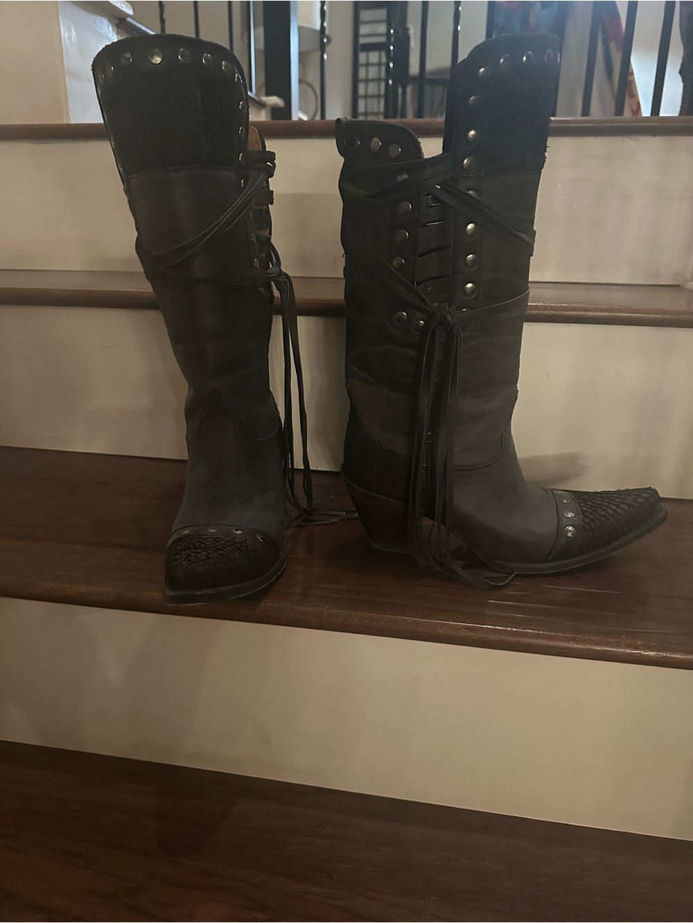 Corral Women’s Black Studded Cowboy Boots